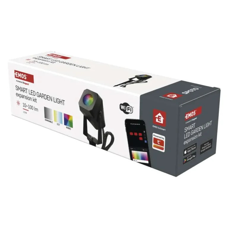 Spot Smart de Exterior Gradina Adaugator ca Extensie pentru ZIW194R 1,5W Multicolor RGBIC Cablu 3m Wifi si Aplicatie Tuya GoSmart