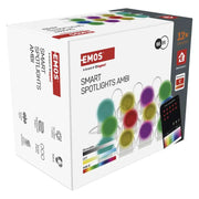 Iluminat Inteligent Gaming Smart 12 Spoturi 7W Multicolor RGB IC+CCT 255CM Wifi Aplicație Tuya GoSmart