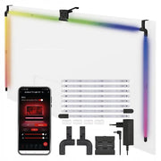Iluminat Smart AMBIENTAL Spate TV 55″ 139cm Fără Adeziv, Sincronizare Lumini și Imagini, KIT Bandă LED Televizor, Aplicație Tuya GoSmart